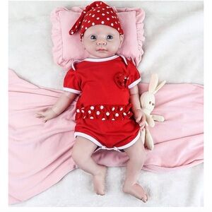 14"Real Reborn Baby Doll Lifelike Girl Infant Full Body Silicone Real Touch